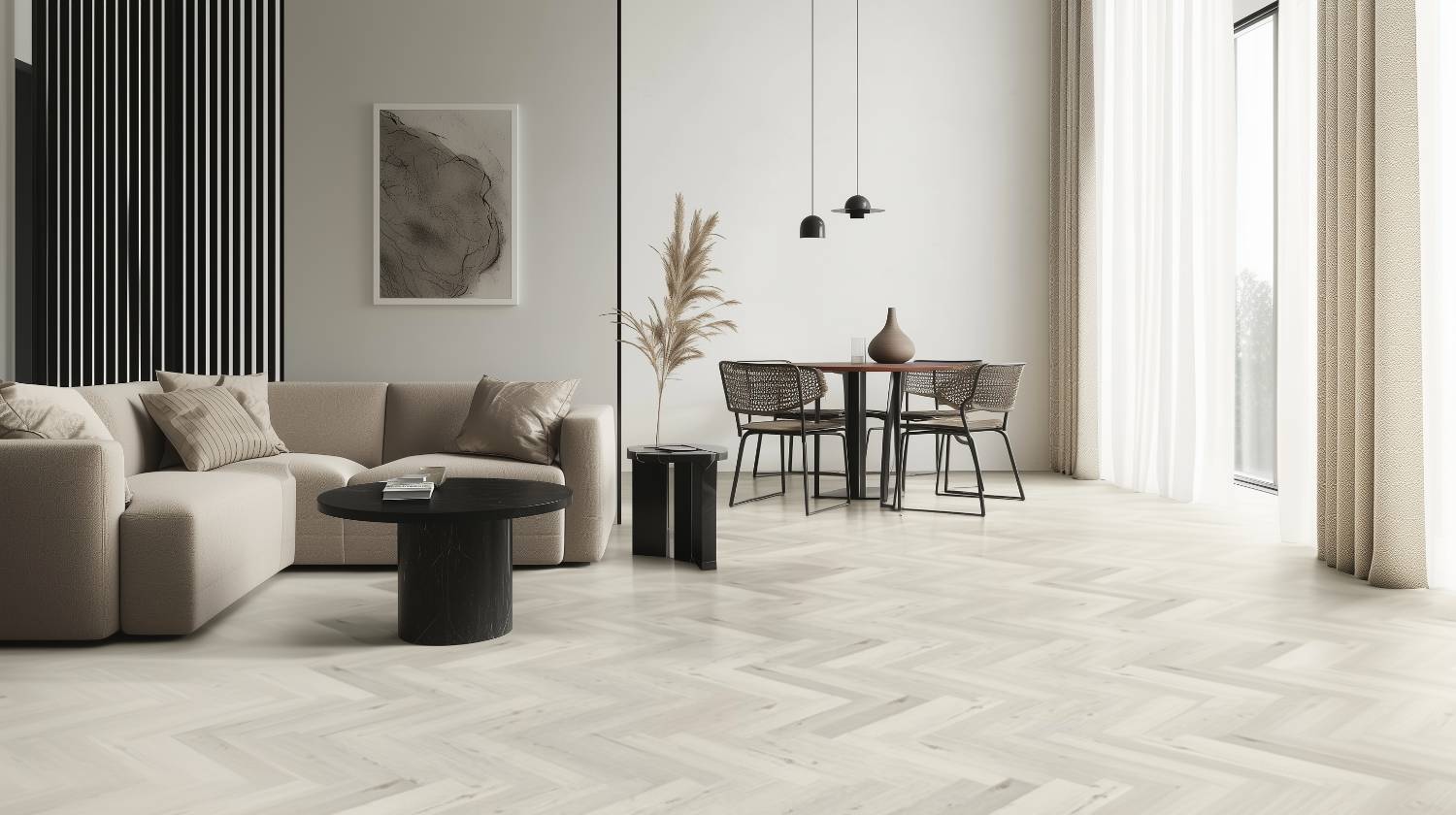 Lattia Vantaa Herringbone Flooring Installation